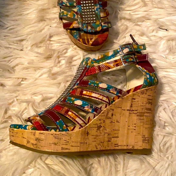 Wedge high heel sandals - Picture 4 of 6